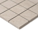 Ivory Flow Natural Matte Herringbone 5/8x3 Porcelain Mosaics 10 7/16x12 13/16
