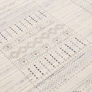 Ivory Wool Hand-Loomed Area Rug - Authentic Gabbeh Tribal Design by The Rug Decor