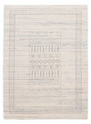 Ivory Wool Hand-Loomed Area Rug - Authentic Gabbeh Tribal Design by The Rug Decor