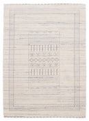 Ivory Gabbeh Design Hand Loomed Wool Area Rug