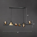 GobekUsa Ivory Glass Island Pendant Light: Geometric, Contemporary Hanging Fixture for Restaurants