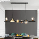 GobekUsa Ivory Glass Island Pendant Light: Geometric, Contemporary Hanging Fixture for Restaurants