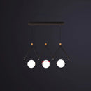 GobekUsa Ivory Glass Minimalist Ball Suspension Light - Creative Island Fixture