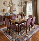 Ivory Gold and Pink Hand Knotted Wool Area Rug - Traditional Boteh Design by The Rug Decor