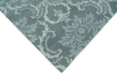 Hand Tufted Ivory, Gray and Blue Contemporary Design Wool Area Rug