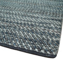 Ivory, Gray, Charcoal and Brown Antique Stripes Design Hand knotted 8x10 wool Area Rug by The Rug Decor