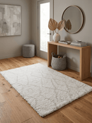 Ivory Handmade Premium Wool Area Rug - Modern Elegant Design