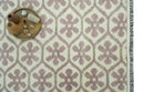Ivory, Purple and Gray Hand Knotted Geometrical Floral 8x10 wool Area Rug by The Rug Decor