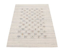 Ivory Tribal Hand Loomed Wool Area Rug - Blue Brown Accents by The Rug Decor