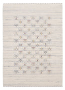 Ivory Tribal Design Hand Loomed Wool Area Rug