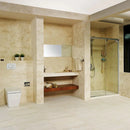 Ivory Travertine 16" x 24" Leathered Tile