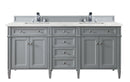 James Martin Brittany 72" Double Bathroom Vanity, Urban Gray