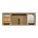 James Martin Laurent 60" Dual Mount Single Bathroom Vanity, Light Natural Oak