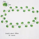Ivy green fake leaves garland vine front door outdoor decoration by Decorbites