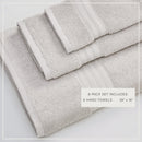 Cotton Terry Bath Towel Set - Cooper Collection by Great Bay Home