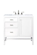 James Martin Addison 36" Single Bathroom Vanity, Glossy White