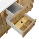 James Martin Lorelai 60" Double Bathroom Vanity, Light Natural Oak