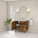 James Martin Laurent 36" Dual Mount Single Bathroom Vanity, Honey Oak
