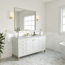 James Martin Chicago 60" Single Bathroom Vanity, Glossy White