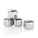 Glacier Rocks Stainless Steel Cube Set of 4 by Viski