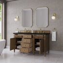 James Martin Brittany 60" Double Bathroom Vanity, Pecan