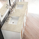 James Martin Addison 72" Double Bathroom Vanity, Glossy White