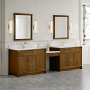 James Martin Bellshire 120" Single Bathroom Vanity, Honey Oak