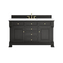 James Martin Brookfield 60" Single Bathroom Vanity, Black Onyx