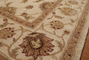5'6" x 8'6" Hand Tufted 100% Wool Oriental Area Rug Tan