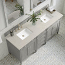 James Martin Brittany 72" Double Bathroom Vanity, Urban Gray