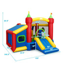7-in-1 Kids Inflatable Bounce House with Ocean Balls and 480W Blower by LJGDeals