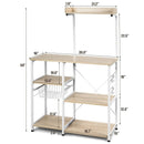 4 Tier Vintage Kitchen Baker's Rack Utility Microwave Stand-Coffee by LJGDeals