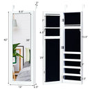 Door and Wall Mounted Armoire Jewelry Cabinet with Full-Length Mirror by DirectDeals