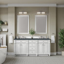 James Martin Bristol 72" Double Bathroom Vanity, Bright White