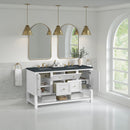 James Martin Breckenridge 60" Double Bathroom Vanity, Bright White