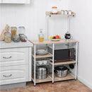 4 Tier Vintage Kitchen Baker's Rack Utility Microwave Stand-Coffee by LJGDeals