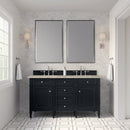 James Martin Brittany 60" Double Bathroom Vanity, Black Onyx