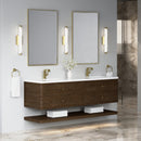 James Martin Allamari 72" Floating Double Bathroom Vanity, Sable