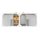 James Martin Myrrin 60" Double Bathroom Vanity, Bright White