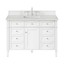 James Martin Brittany 48" Single Bathroom Vanity, Bright White