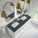 James Martin Breckenridge 60" Double Bathroom Vanity, Bright White
