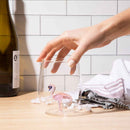 3D Flamingo Stemless Wine Glasses by Jersey Art Glass
