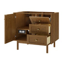 James Martin Laurent 36" Dual Mount Single Bathroom Vanity, Honey Oak