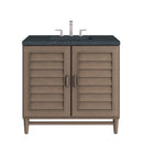 James Martin Portland 36" Single Bathroom Vanity, Whitewashed Walnut