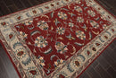 5' x 8' Handmade 100% Wool Traditional Oriental Area Rug Plum