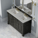 James Martin Brookfield 60" Double Bathroom Vanity, Black Onyx