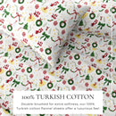 Turkish Cotton Christmas Flannel Sheet - Whittaker Collection by Great Bay Home