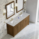 James Martin Bellshire 72" Double Bathroom Vanity, Honey Oak