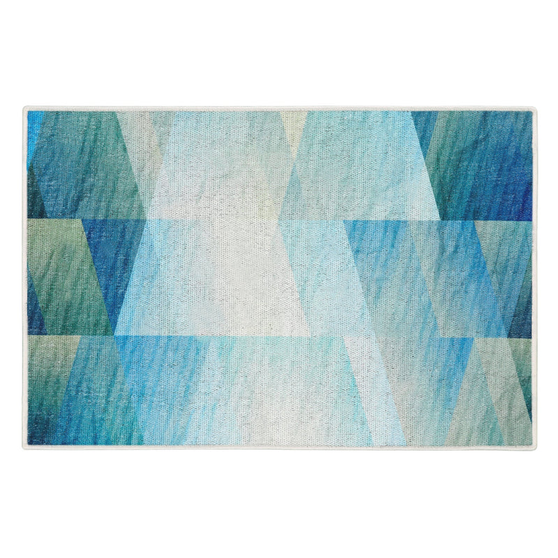 Sussexhome Sea Collection 2 x 3 Foot Heavy Duty Low Pile  Landing Rug Runner - Ultra