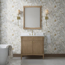 James Martin Kinnsden 36" Single Bathroom Vanity, Weathered Oak